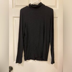 Aerie Real Soft Black Turtleneck Size XL